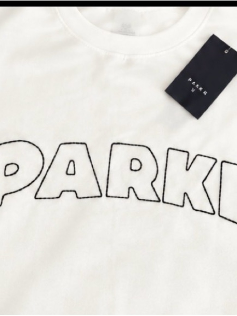 NWT PARKE x Target Oversized Crewneck Sweatshirt White S/M Sold Out - Picture 3 of 6